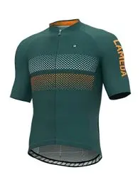 Produktbild: LAMEDA Radtrikot Fahrradtrikot Herren Kurzarm Funktionsshirt T Shirt Atmungsaktiv Schnell Trocknen Fahrradbekleidung Damen Kurz für Radsport Fitness Blau/Grün XL