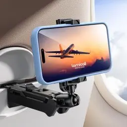 Produktbild: Lamicall 3-IN-1 Handyhalterung Flugzeug Gadgets Reise - (Super Stabil) Verstellbarer Handy Ständer mit Leise 360° Drehung, Tragbarer Handyhalter für iPhone 16/15/14/13, Samusung, Travel Essentials