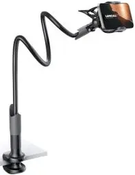 Produktbild: Lamicall Handy Halter für Bett, Schwanenhals Handy Halterung - Flexible Lang Arm Handy Ständer für iPhone 16 15 14 Pro Max Plus, SE, 13 12 Pro Max Mini, 11, X XS, Samsung S24 S23, 4-7 Zoll Smartphone