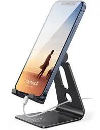 Produktbild: Lamicall Handy Ständer, Handy Halterung Verstellbare - Multi-Winkel Handyhalterung, Halter für iPhone 16 15 14 Pro Max Plus, 13 12 Pro Max Mini, 11 Pro, Xs, X, 8, 7 Plus, SE, Samsung S23, Smartphone