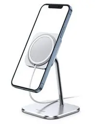 Produktbild: Lamicall Handy Ständer für MagSafe - Verstellbarer Aluminium Halter Halterung für iPhone 16 15 14 Pro Max Plus, SE, iPhone 13 Pro, iPhone 12 Mini, 12, 12 Pro, 12 Pro Max (MagSafe Nicht Enthalten)