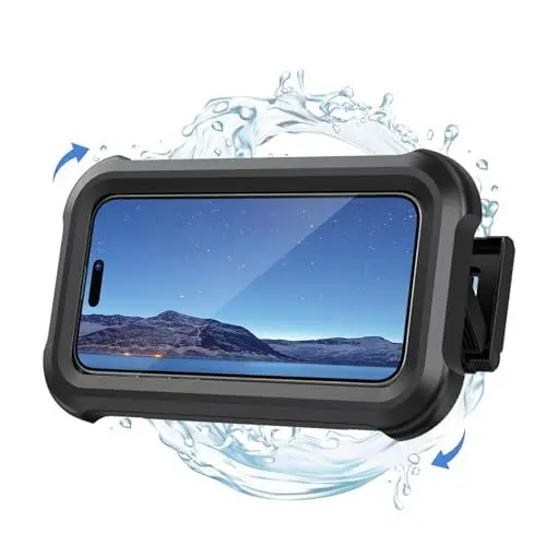 Produktbild: Lamicall Handyhalterung Dusche, Handy Halter - (IPx6 Wasserdicht) 480° Verstellbar Duschehalterung für Bad & Küche, HD Display Beschlagfrei Shower Handy Wandhalterung Ständer für 4-7” Smartphone