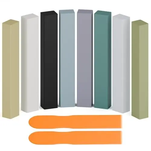 Produktbild: Laminat Reparaturset zur Möbel und Bodenreparatur, 8 Farben Hartwachs Reparaturset für Holz, Fliesen, Parkett, Vinyl, Laminat Reparatur zur Reparatur von Kratzern, Löchern, Schäden an Möbeln