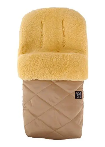 Produktbild: Lammfell Fußsack Natura, sand