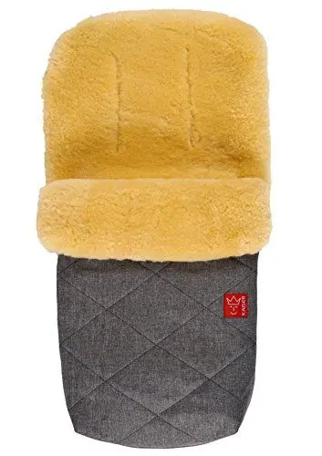 Produktbild: Lammfell Fußsack Natura, anthracite melange