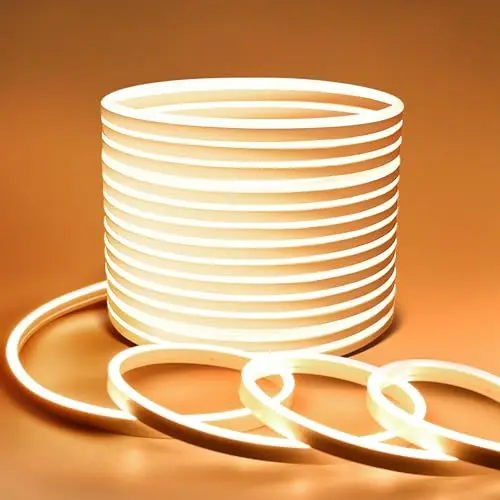 Produktbild: Lamomo Neon LED Streifen 20M, 24V Warmweiss LED Strip Dimmbar 3000k, Silikon Flexibel LED Lichtband Wasserdicht für Heim Innen Außen Dekor (Warmweiß)