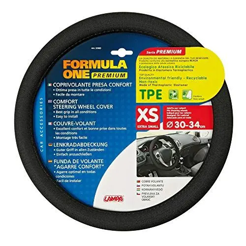 Produktbild: LAMPA 32983 Lenkradbezug Lenkradhülle 30-34cm TPE (thermoplastischer Elastomer) 290g