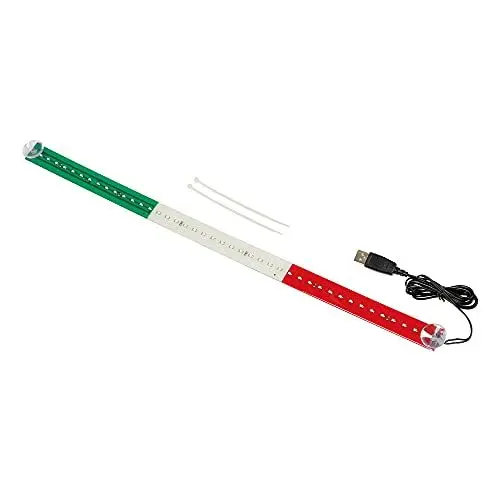 Produktbild: Lampa 96963 Helle Flagge, 60 cm, 42 LEDs, USB - Italien
