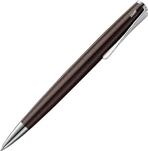 Produktbild: LAMY studio Premium Kugelschreiber 269 aus Edelstahl in mattem Lack-Finish, propellerförmige Clip-Drehmechanik, Inkl. LAMY Großraummine M 16 schwarz M