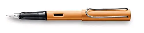 Produktbild: Lamy 1233452 AL-star Füllhalter 27 – Füller aus Aluminium in der Farbe Bronze mit transparentem Griffstück und Stahlfeder – Federstärke F