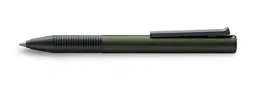 Produktbild: Lamy 1236531 tipo Al/K Tintenroller 339 – Rollpen aus Aluminium in der Farbe grün eloxiert mit integrierter Clip-/Drücker-Mechanik – Tintenrollermine M 66 schwarz – Strichbreite M