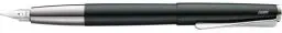 Produktbild: Lamy studio Füllhalter 069 - Füller aus Edelstahl in schwarz-grünem Lack-Finish mit einem polierten Edelstahlgriffstück - silberne Stahlfeder poliert – Federstärke EF
