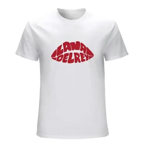 Produktbild: Lana Lips T-Shirt~Del Rey Top Tee Shirt Unisex Reprint Men White M