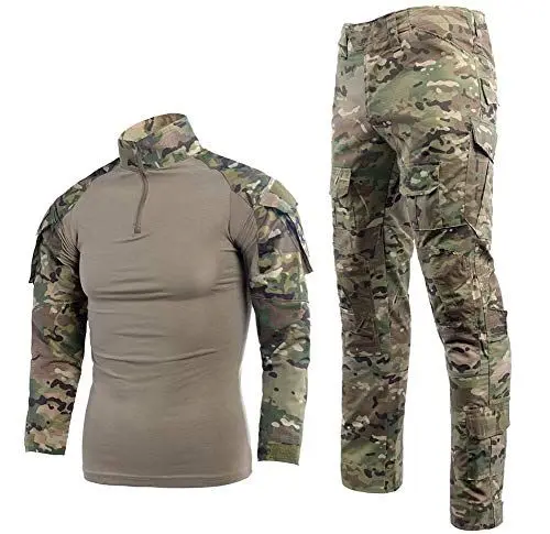 Produktbild: LANBAOSI Herren Paintball Anzug Anzug Kampfhemd und Hose Set Langarm Ripstop Kleidung BDU Jagd Militäruniform