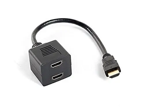 Produktbild: Lanberg AD-0019-BK HDMI-A Stecker auf 2X HDMI-A Buchse (1.4)