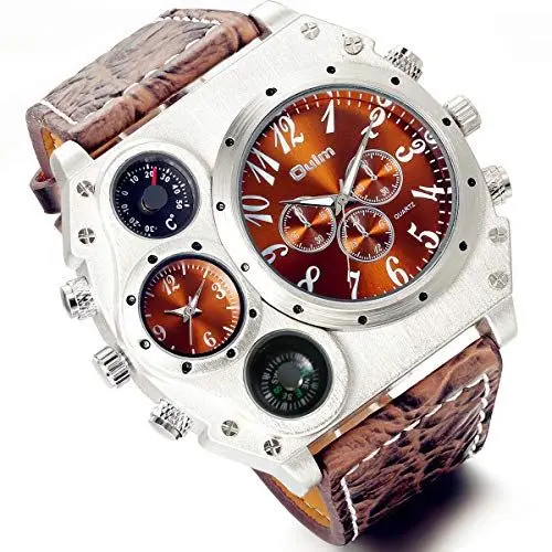 Produktbild: Lancardo Herren Damen Armbanduhr Analog mit Leder Armband