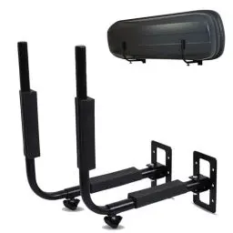 Produktbild: LANCO Automotive Dachbox Wand-Halterung (Für Dachboxen bis 52cm Höhe, 40kg Traglast, Abstand stufenlos einstellbar, Platzsparend Dank schwenkbarer Arme, Inkl. Dübel/Schrauben zur Befestigung)