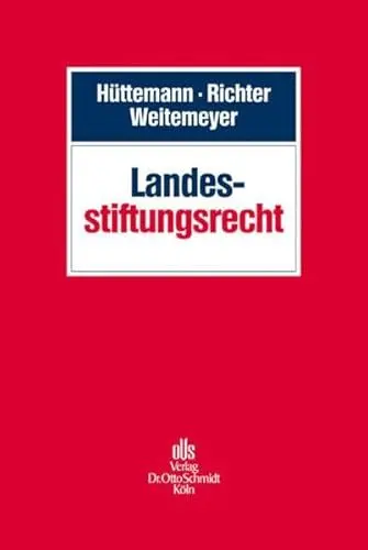Produktbild: Landesstiftungsrecht