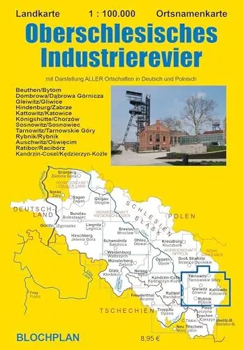 Produktbild: Landkarte Oberschlesisches Industrierevier (Schlesien-Landkarten)