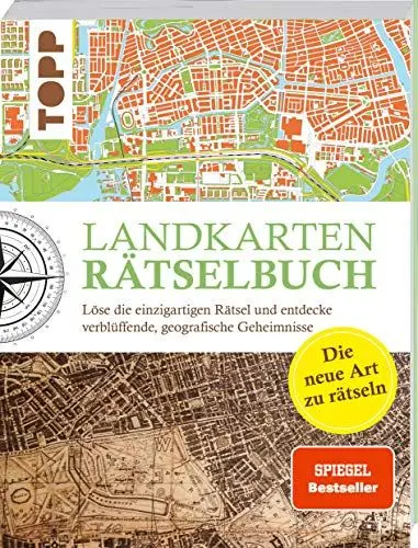 Produktbild: Landkarten Rätselbuch - die Rätselinnovation.: Löse die einzigartigen Rätsel und entdecke verblüffende geographische Geheimnisse