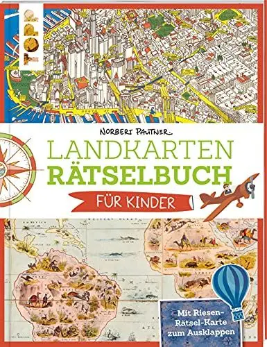 Produktbild: Landkarten Rätselbuch für Kinder: Landkarten Rätselbuch - die Rätselinnovation für Kinder (Landkarten Rätselbücher)