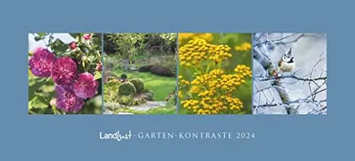 Produktbild: Landlust Panorama: Garten-Kontraste 2024 Wand-Kalender - Panorama-Kalender - Fotografie - Gartenkalender 110x50