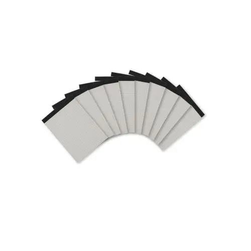 Produktbild: Landré Notiz-Block ohne Deckblatt Recycling A6 kariert, 50 Blatt, 60 g/m², 10 Stück