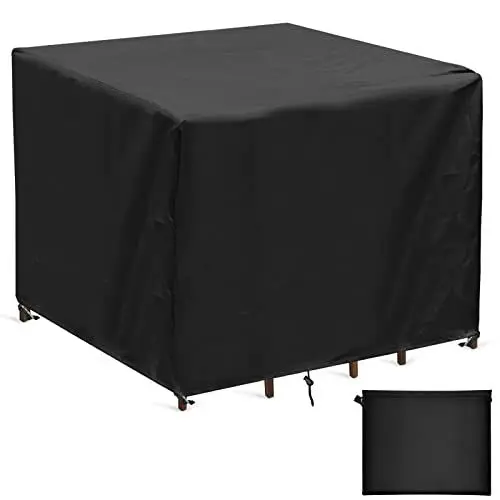 Produktbild: Landrip Gartenmöbel Abdeckung Quadratisch, 420D Oxford Abdeckung für GartenTisch Wasserdicht, Winterfest Quadratisch Tischabdeckung,90x90x90 cm