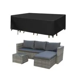 Produktbild: Landrip Schutzhülle für Gartenmöbel, rechteckig, wasserdicht, 420D, UV-Schutz, 200 x 160 x 70 cm