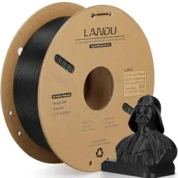 Produktbild: LANDU PLA+ 3D Drucker Filament 1.75mm 1kg PLA Plus Filament 3D Druckmaterialien Zähigkeit Verbesserte Maßgenauigkeit +/-0.02mm für die meisten FDM 3D Drucker, Schwarz