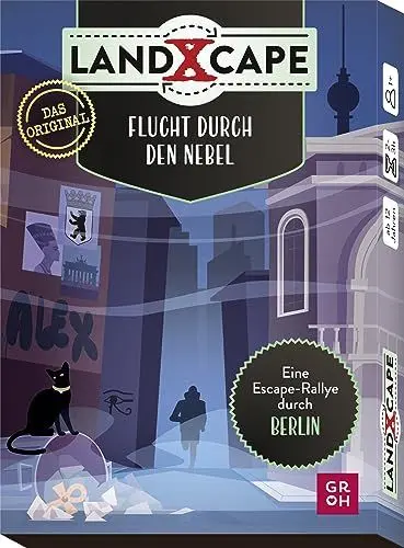 Produktbild: LandXcape - Flucht durch den Nebel: Eine Escape-Rallye quer durch Berlin | Mehrfach spielbares Escape Game für Kinder ab 12 & Erwachsene