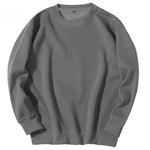 Produktbild: Langarmshirt Herren Shirt Langärmliges Oberteile Einfarbig Casual Langärmeliges Tshirt Herren Tshirt Sale Junge Freizeitshirt Warme Laufshirt Jungen Tee T-Shirt Prime Dunkelgrau L