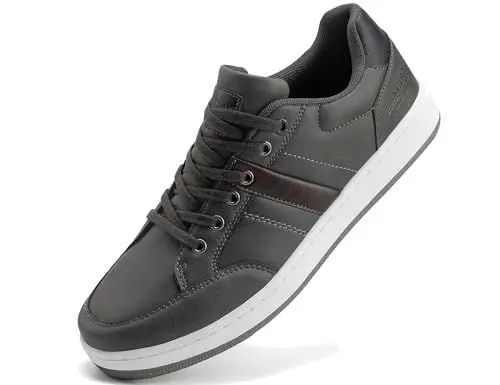 Produktbild: LANGDU Freizeitschuhe Herren Sneaker Schuhe Walkingschuhe Leichtgewicht Atmungsaktive Sportschuhe Größe41-46EU (Grau 55,46EU)