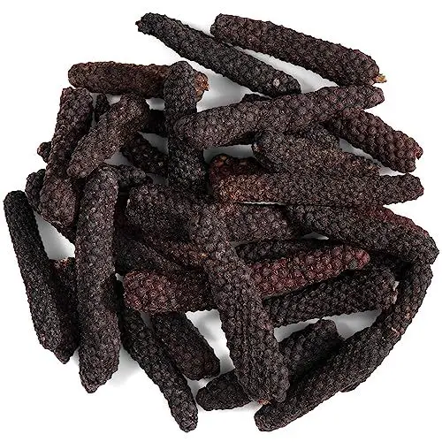 Produktbild: Langer Pfeffer Bio Pfefferkorn Ganz - Lange Pfeffer - Piper Longum Schwarze Pfefferkörner Langer Pfeffer Ganz Pfefferkörner Bio Lang Pfeffer Langen Pfeffer Lange Peper Pfeffer Lang