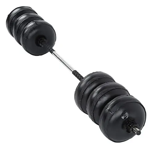Produktbild: 30 Kg/66 Lb Wassergefülltes Verstellbares Hantel-Set, Schnellverschluss-Schnalle, Stufenlos Verstellbares Gewicht für Männer und Frauen, Heimfitness (BLACK)