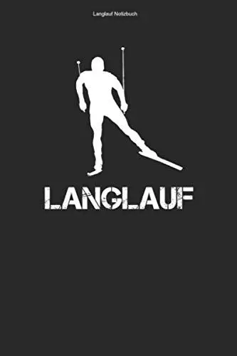 Produktbild: Langlauf Notizbuch: 100 Seiten | Kariert | Geschenk XC Skier Skilangläufer Spur Team Ski Skating Skilanglauf Wintersport Skilanglaufen