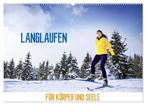 Produktbild: Langlaufen - für Körper und Seele (Wandkalender 2025 DIN A2 quer), CALVENDO Monatskalender