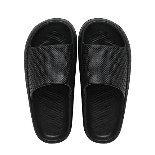 Produktbild: Langlaufski Set Herren Klassisch Mit Bindung Und Schuhe Outdoor Non Hausschuhe Paare Hausschuhe Slip Dicke Badesohlen Herrenhausschuh Hausschuhe Herren 45 Schwarz (Black, 42-43)