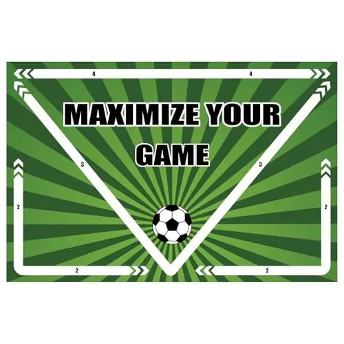 Produktbild: LANGSTON Fußball-Trainingsmatte, Trainingsmatte mit geräuscharmer Stoßdämpfung, rutschfeste Trainingsmatte für Fußballfähigkeiten, Fußball-Übungsmatte, Fußballfähigkeiten,Grün,60x90cm