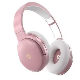 Produktbild: Lankey Sound Over Ear Kopfhörer Bluetooth, Noise Cancelling Kopfhörer, Hohe Akkulaufzeit 60h, Schnellladefunktion, Tiefer Bass, HD-Audio, Kabellose Kopfhörer mit Mikrofon für Handys/iPad/PC- Rosa