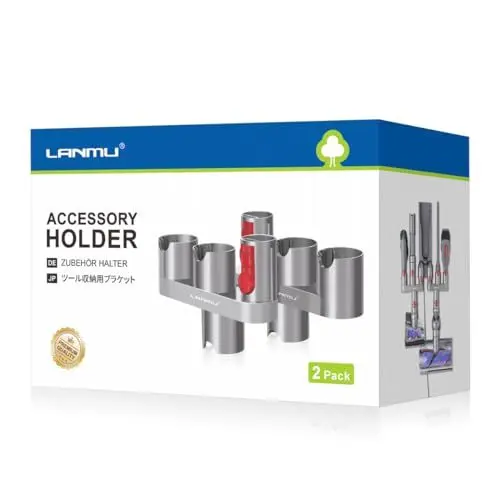 Produktbild: LANMU 2 Stück Zubehör Halterung Aufsatz Halter kompatibel mit Dyson V15 V12 V11 V10 V8 V7, Outsize,Gen5 Staubsauger