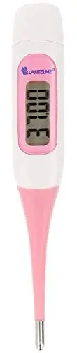 Produktbild: Lantelme Fieberthermometer Digital – Schnelles und genaues Ablesen mit wasserdichter, flexibler Spitze – Fieberalarm für präzise Messungen, ideal für Kinder und Erwachsene