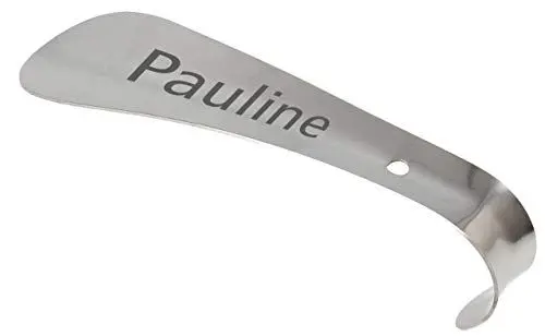 Produktbild: Lantelme personalisierter Schuhlöffel mit Wunschgravur 15cm | Schuhanzieher aus Edelstahl graviert | Geschenkidee aus Metall mit Gravur | Perfekte Schuhanziehhilfe für Geburtstag, Jubiläum und Feiern
