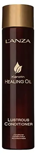 Produktbild: L'ANZA Keratin Heilöl Glänzender Conditioner für Geschädigtes Haar (250 ml), Nährt, Repariert, Glanz & Stärke für ein Seidiges Aussehen, Sulfatfrei, Parabenfrei, Glutenfrei, Haar Pflegespülung