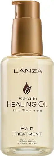Produktbild: L'ANZA Keratin Heilöl Haarbehandlung (180 ml), Regeneriert, Belebt & Nährt Trockenes, Geschädigtes Haar & Kopfhaut, mit Restaurativem Phyto IV-Komplex, Proteinen und Dreifachem UV-Schutz