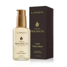 Produktbild: L'ANZA Keratin Heilöl Haarbehandlung (50 ml), Regeneriert, Belebt & Nährt Trockenes, Geschädigtes Haar & Kopfhaut, mit Restaurativem Phyto IV-Komplex, Proteinen und Dreifachem UV-Schutz
