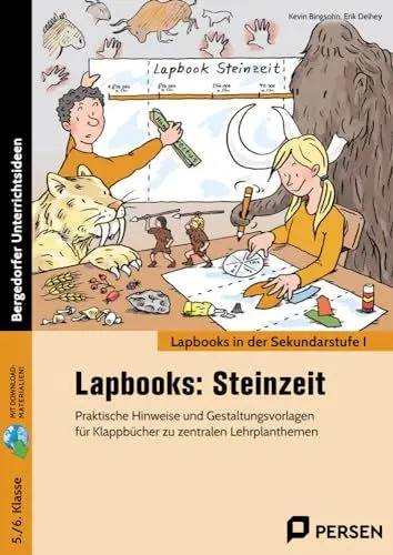 Produktbild: Lapbooks: Steinzeit: Praktische Hinweise und Gestaltungsvorlagen für (5. und 6. Klasse)