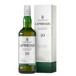 Produktbild: Laphroaig 10 Jahre | Islay Single Malt Scotch Whisky | einzigartig rauchig-torfiger Geschmack, 40% vol, 700 ml ( Die Geschenkverpackung kann variieren)