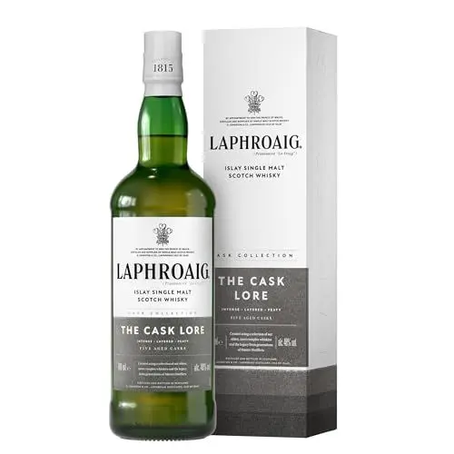 Produktbild: Laphroaig Lore | Islay Single Malt Scotch Whisky | mit Geschenkverpackung | reich und tiefgründig | mit einzigartigem Torfrauch | 48% Vol | 700ml Einzelflasche