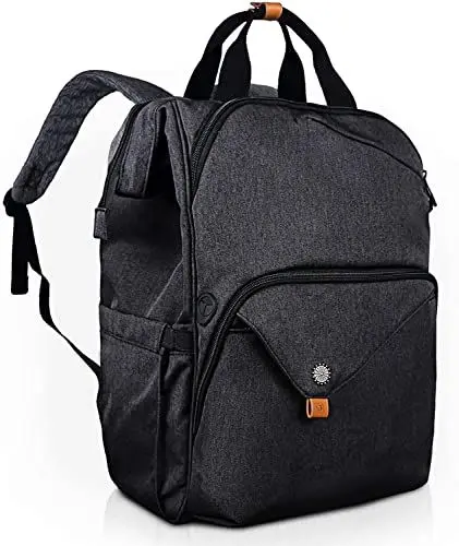 Produktbild: Laptop Rucksack Schwarz 15,6 Zoll Wasserdichter Business Computer Notebook Rucksack mit Laptopfach Herren Damen (7651EU-DG)